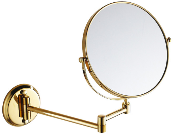 면도경 거울 고급형 소형, 골드