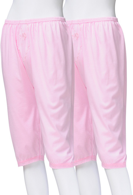 캐리루시 자수 순면 8부 하의 2p