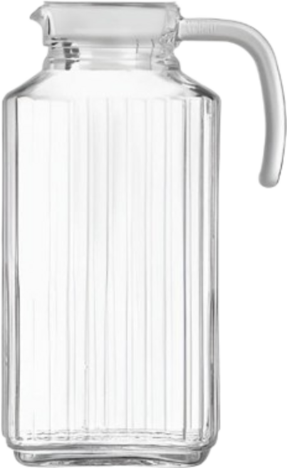 루미낙 물병 쿼드로 1.7L 주전자 물통 저그 냉장고 /물병/컵/업소용/식기자재/수입주방/주방용품, 유리색, 1개