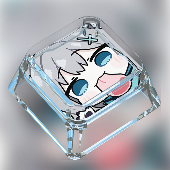 블루아카이브 애니메이션 투명 ESC 키보드 캐릭터 키캡 장식, 옵션 E