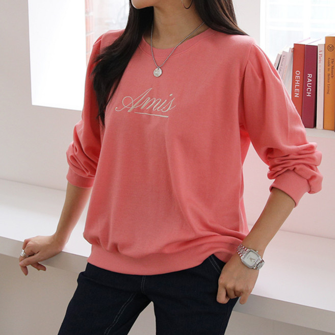 마이쏭 여성 아미스자수퍼프맨투맨