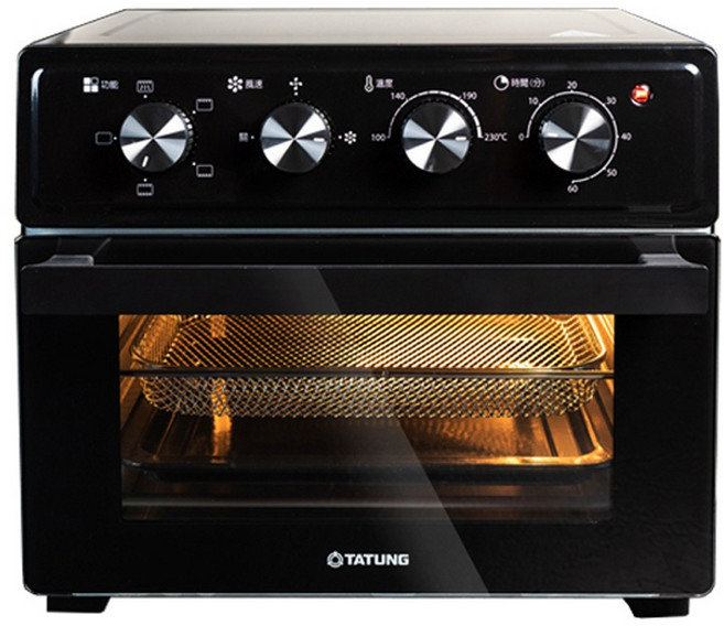 TATUNG大同 20L氣炸烤箱 TOT-F2020A，具備旋風對流與多功能烘烤設計，操作簡單方便