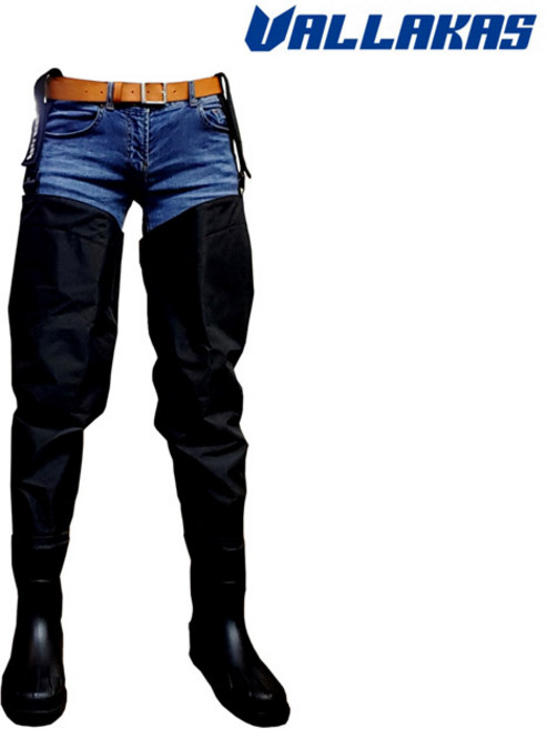 발라카스 웨이더 VLB09-1 허벅지장화 래디얼 고무밑창 루어낚시 블랙, VLB09-1-래디얼-2L, 260