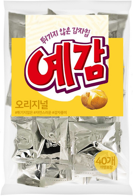 오리온 예감 오리지널 대용량 감자 과자 40개(개별포장)