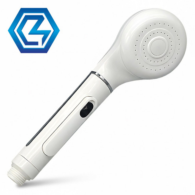 파워 절수형 샤워헤드 온오프샤워기헤드, 화이트, 1개