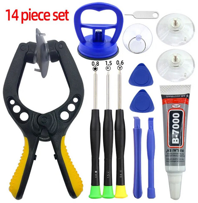 유지 관리 및 청소를 위한 휴대폰 노트북 태블릿용 정밀 분해 드라이버 키트, 01 14 Piece Set