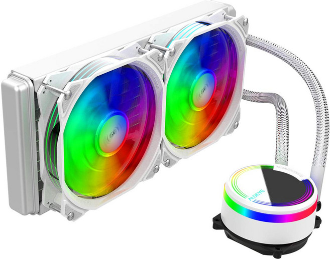 ALSEYE CPU M240 120mmMax PWM 240mm ARGB AIO CPU Intel LGA17001200115X201120661366 AMD 간이 수냉, 1개