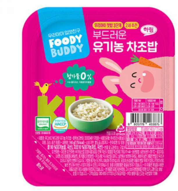 푸디버디 부드러운 유기농 차조밥 6개입 (140g X 6개입), 푸디버디 부드러운 유기농 차조밥 6개입 140g X 6