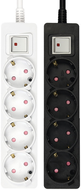 아이정 국산 멀티탭 통합 과부하 4구 추천 집들이선물 이사준비물 새집준비물, 통합 4구 퓨어 화이트, 1개, 1.5m