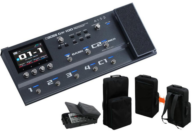BOSS GX-100 Guitar Effects Processor (배낭 식 운반 케이스 포함) (YRK), 1개