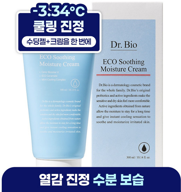 닥터바이오 에코 수딩 수분 크림, 300ml, 1개