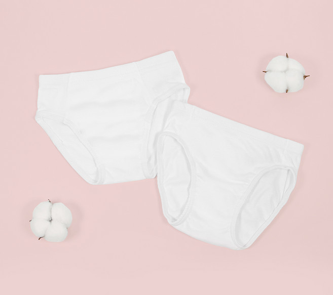 TRY 여 아동 순면 삼각팬티 4매