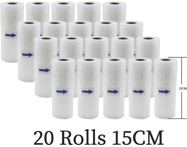 BPA 프리 필름 15CM 로트 신선 500CM 기계 보관 진공 신선한 실러 포장, 03 20Rolls 15cm, 1개
