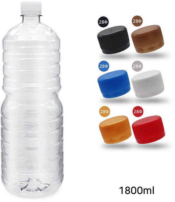 MIR 생수공병 원형 1800ml (46개), 레드