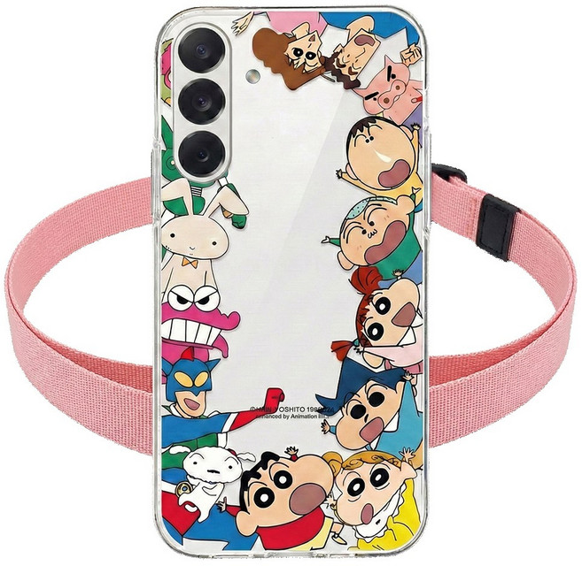 짱구 케이스 목걸이 스트랩 키즈폰 젬폰 포켓피스 폼폼푸린폰 무너2 에디션