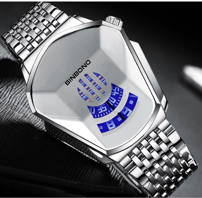 남자 3D 쿼츠 메탈 손목 시계 남성 패션 워치 예쁜 특이한 디자인 생활 방수 / 6종