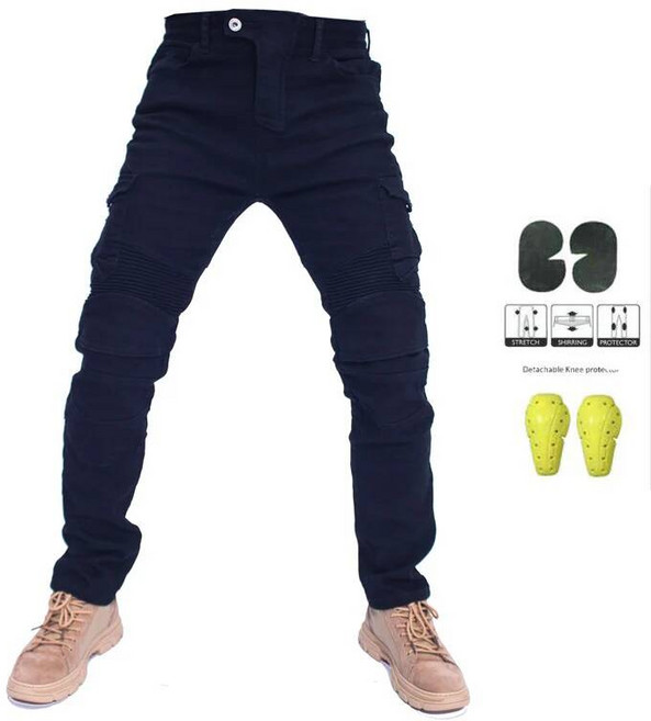 오토바이 청바지 Pantalones Motocicleta Hombre Featherbed 표준 버전 자동차 타기 바지 여름 승마