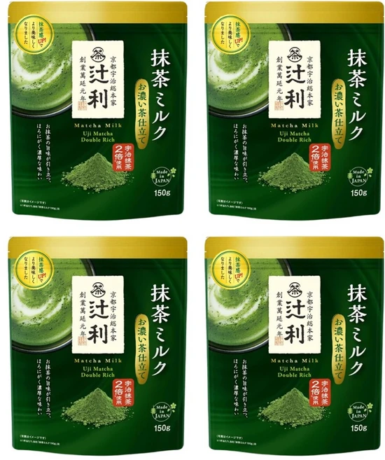 일본 츠지리 진한 말차 밀크 녹차라떼 파우더 150g, 4개 - 쿠팡