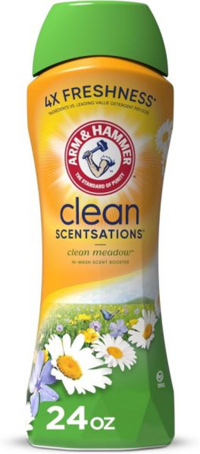 암앤해머 클린 센세이션 인워시 향기 부스터 메도우 24온스 4입 팩, 24 Ounce (Pack of 1)