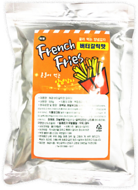 바삭바삭 감자튀김15종, 500g, 1개