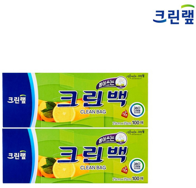 크린랩 크린백 25x35cm (100매) x 2개, 100개, 중(M)