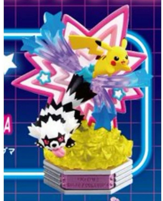 Re-Ment 寶可夢 霓虹派對 盲盒 公仔 耿鬼 夢幻 月布, 1個