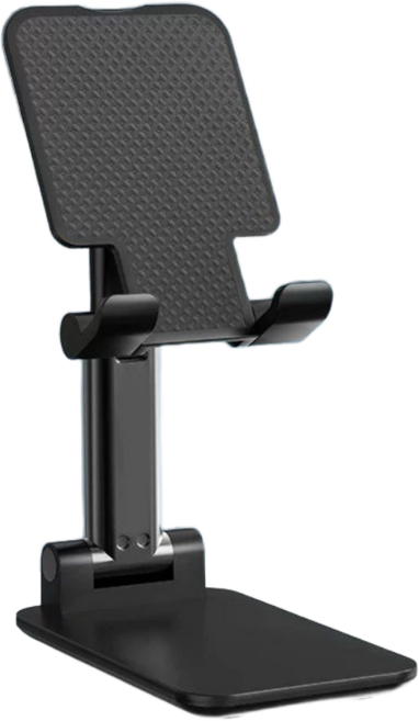 온키샵 접이식 탁상용 핸드폰 거치대, 1개, 블랙