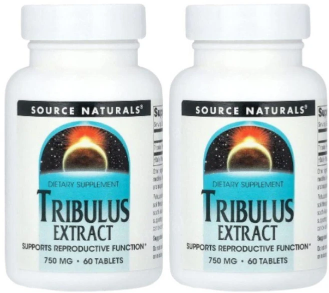 1+1 소스내츄럴스 트리뷸러스 열매 추출물 750mg 60정 사포닌 비건 글루텐프리, 2개 - 쿠팡