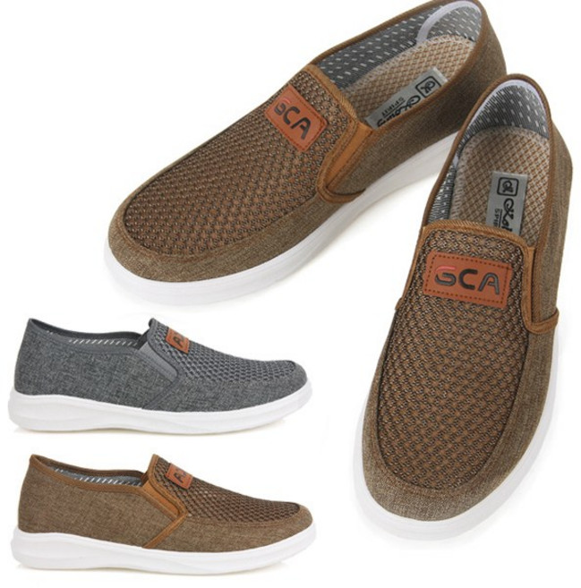 노바 발이편한 망사 남성 여름로퍼 슬립온 시원한 메쉬 남자 운동화