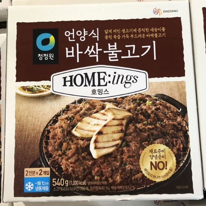청정원 호밍스 언양식 바싹 불고기, 1개, 540g