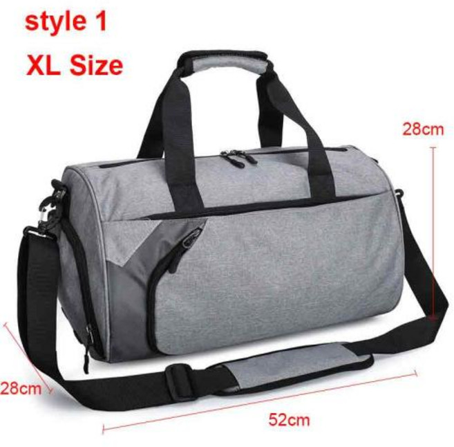 남자 체육관 가방 훈련 휘트니스 여행 사크 드 스포츠 야외 수영 여자 드라이 습식 요가 신발, 4)Style 1 XL D Grey