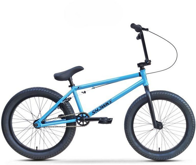 비엠엑스자전거 BMX 묘기자전거 입문 20인치 스턴트 바이크, 블루 기본형, 1개