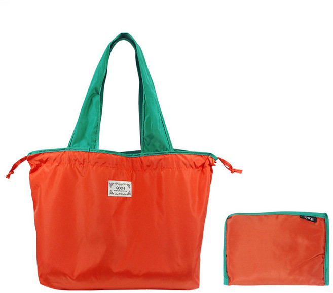 접이식 대용량 에코백 마트나 편의점에서 편리한 절약형 아이템, 1개, Orange