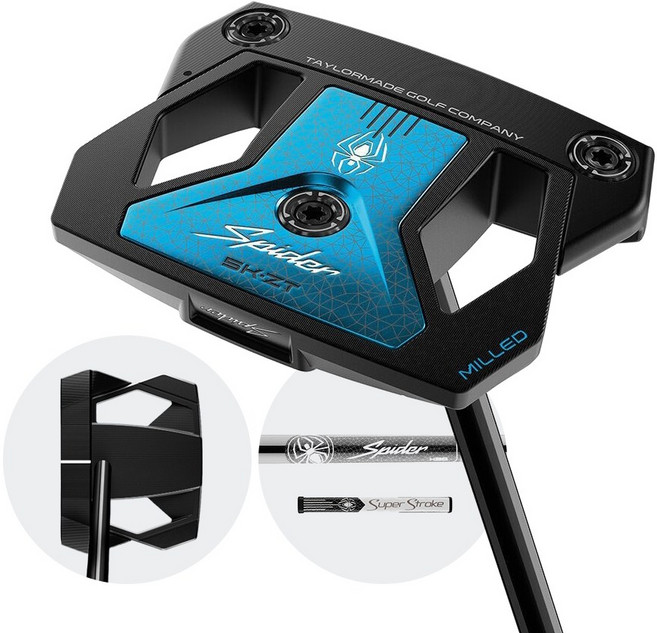 테일러메이드 스파이더 ZT 블랙 퍼터 스탠다드 제로토크 Spider ZT, 86.36cm(34인치)