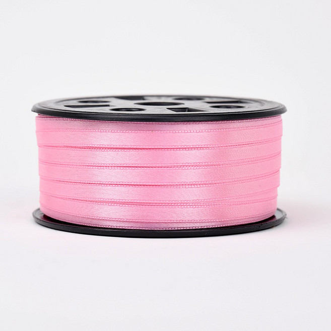 리본 끈 공단 주자 선물 포장 리본 크리스마스 리본 6mm 100yd, 10.진핑크색