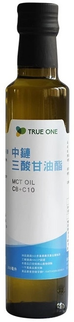 食在加分 純MCT油 250ml 玻璃罐裝 椰子來源 C8 C10, 1個, 純MCT油-250ml