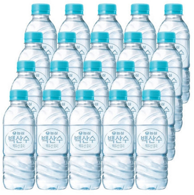 (110% 무라벨만) 농심 생수 깨끗한 백산수, 20개, 330ml