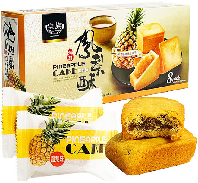 로얄패밀리 펑리수 파인애플케익 8개입, 184g, 6개