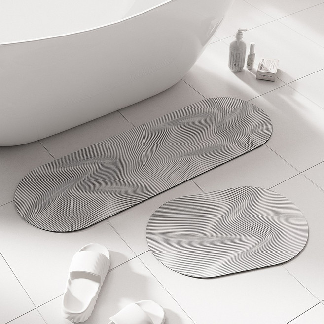 누에브 자연을담은 빨아쓰는 규조토 발매트, 1개, 우유니화이트