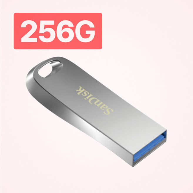 샌디스크 에스티원테크 공식인증 제품 Ultra Luxe 울트라 럭스 USB 3.2 CZ74, 256GB, 1개