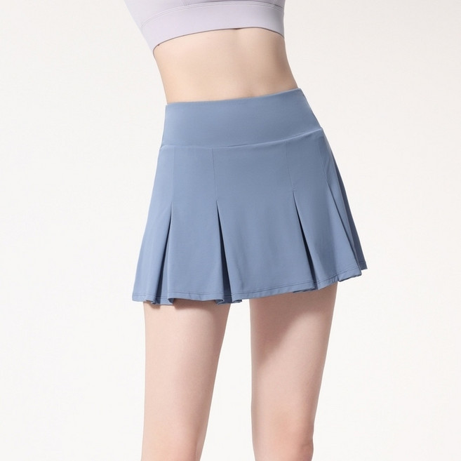 테니스 치마바지 배드민턴 흰색 스커트 배드맨턴 탁구 운동복 블루 플리츠 런닝 속건 여름