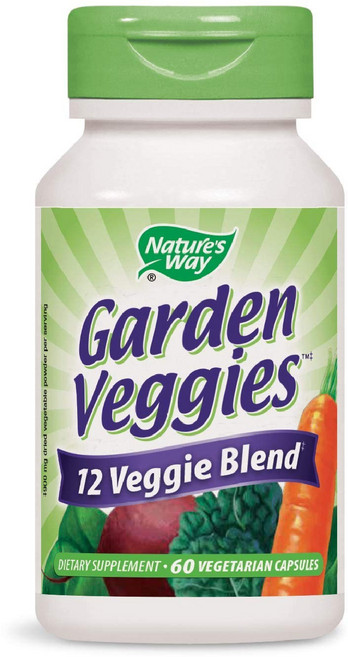 Nature's Way 然萃維 Garden Veggies12種蔬菜萃取素食膠囊, 60顆, 1罐