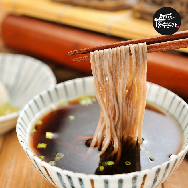 메밀소바 장인의 생메밀소바 12인분 세트 (메밀면+장국), 1세트, 2kg