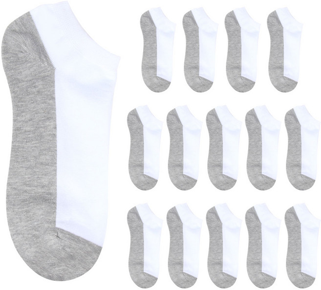 하이언더바 국산 남성 여성 실속형 15켤레 무지 발목양말