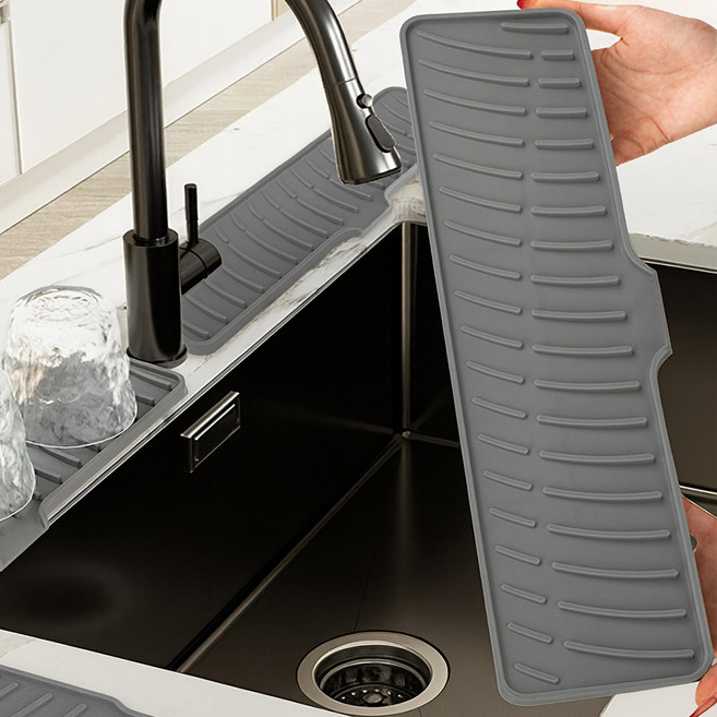 미니아틀리에 물빠짐 슬림 와이드 드라잉매트, 1개, 그레이