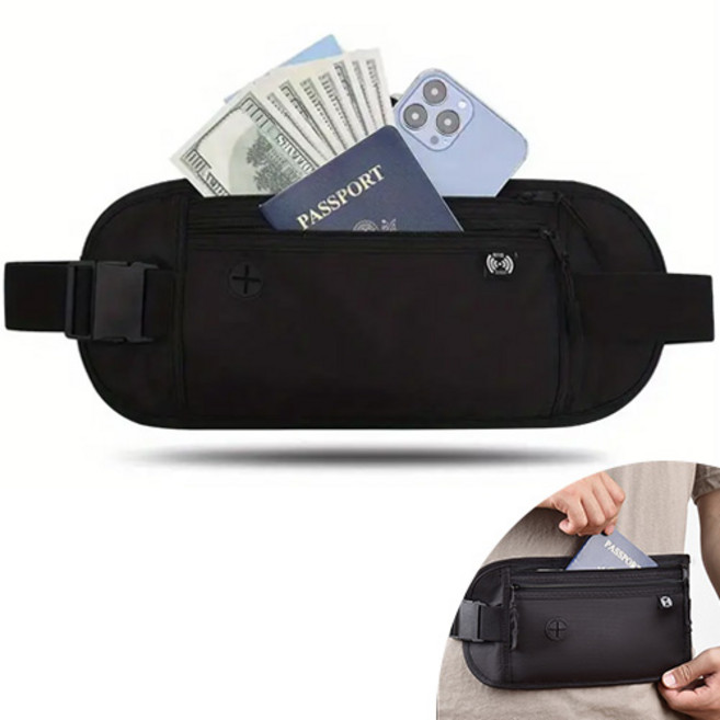 만빛 RFID 도난방지 복대 힙색 보조가방