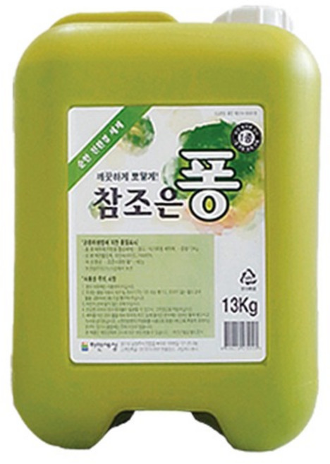 참조은퐁 13kg 1종 주방세제 대용량 업소용 말통, 1개