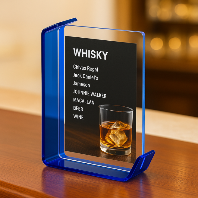 유니팡 네온사인 컬러풀 인테리어 아크릴 스탠드 액자, 1개, 블루