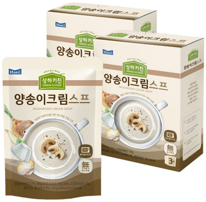 상하키친 양송이크림스프, 150g, 6개