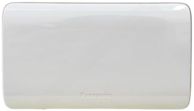 國際牌Panasonic RISNA系列 1連單連封口蓋板-無孔盲蓋板, WTRF6891 WS(白色+銀邊), 1個
